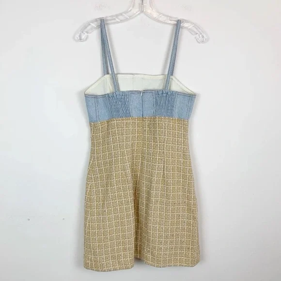 Sandro Mina Chambray & Metallic Tweed Dress - Picture 9 of 16